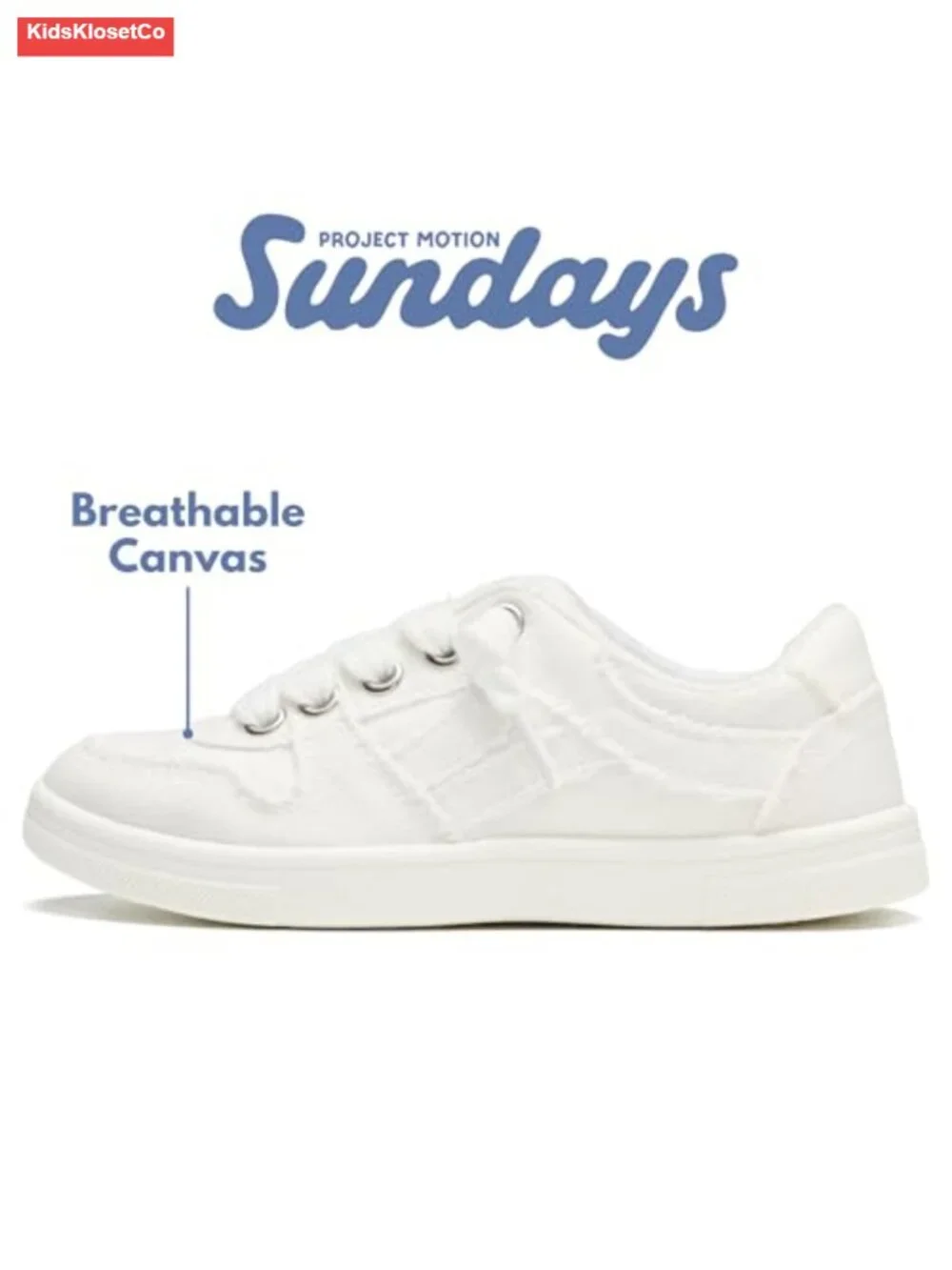 Kids Girls Canvas Sneakers Non-Slip Lace-Up Casual Lightweight Shoes